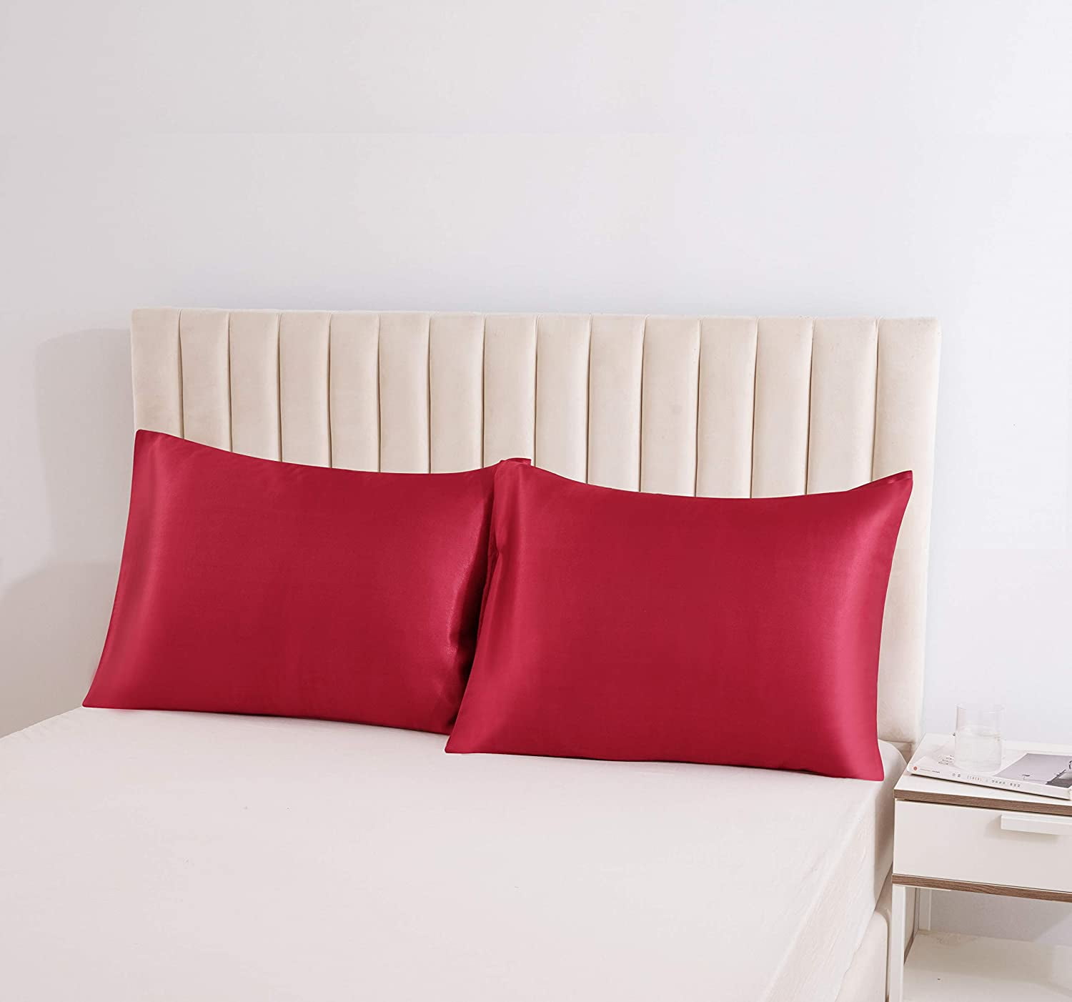 2Pack Satin Pillowcases For Hair And Skin,Dual Sides Satin Pillow