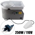 thumbnail image 1 of Electric Pottery Wheel Ceramic Machine Pedal‑Controlled Ceramic Art Tool 250W 110V US Plug Gray, 1 of 10