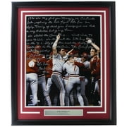 Lou Piniella Signed Framed Cincinnati Reds 16x20 Photo w/ Story Fanatics Steiner
