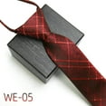 thumbnail image 5 of Ybeauty Business Tie Striped Zipper Men Plaid All Match Neck Tie for Wedding, 5 of 8