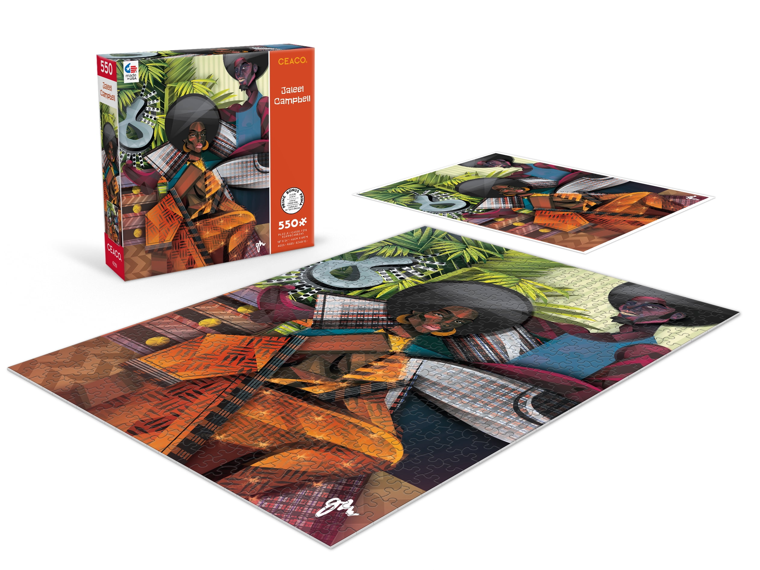 Ceaco - Jaleel Campbell - Just A Touch - 550 Piece Interlocking Jigsaw Puzzle
