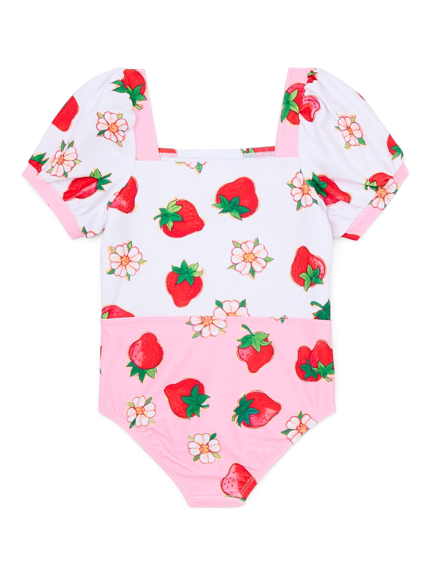 Character Toddler Girl Puff- Sleeve One- Piece Swimsuit, Sizes 12M-5T
