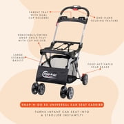 Baby Trend Snap-N-Go Universal Single Car Seat Carrier Stroller, Black