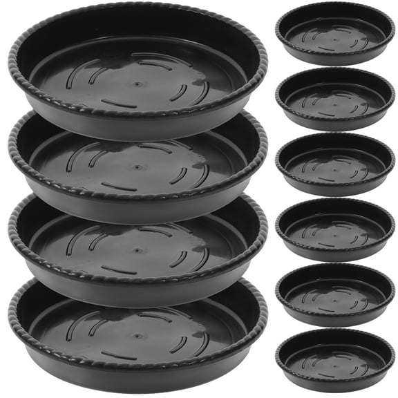 10 Pcs Plant Saucers for Outdoors Large Pot Round Tray Flower