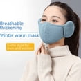 thumbnail image 1 of Máscara térmica tridimensional dos en uno de otoño e invierno con forro polar para protección auditiva para hombres y mujeres, ciclismo, a prueba de viento, a prueba de frío, transpirable, 1 of 1