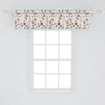 thumbnail image 2 of Ambesonne Food Window Valance, Picnic Composition with Delicious Ingredients and Flowers on Checkered Happy Doodle, Curtain Valance for Kitchen Bedroom Decor with Rod Pocket, 54" X 12", Multicolor, 2 of 3