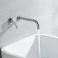 thumbnail image 6 of sumerain Bathtub Faucet Brushed Nickel Wall Mount Tub Faucet Single Left-Handed Handle, 6 of 7