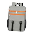 thumbnail image 1 of Mochila con bolsa para cerveza, Mochila con aislamiento, Mochila más fresca para el almuerzo, Bolsa más fresca grande, gris naranja Sharpla Bolsas más frescas, 1 of 8