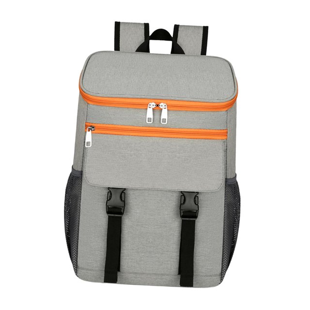 Mochila aislada Bolsa térmica grande con aislamiento Bolsa de cerveza ligera y transpirable gris naranja kusrkot Bolsas más frescas