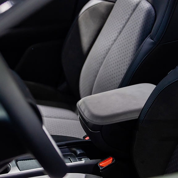 Car Center Console Armrest Box Height Pad, Thick Soft Memory Foam Arm Rest Pad, Ergonomic Comfort Support Cushion Non-Slip Easy Install Car Interior Accessory for Long Drive Relieve Arm Fatigue