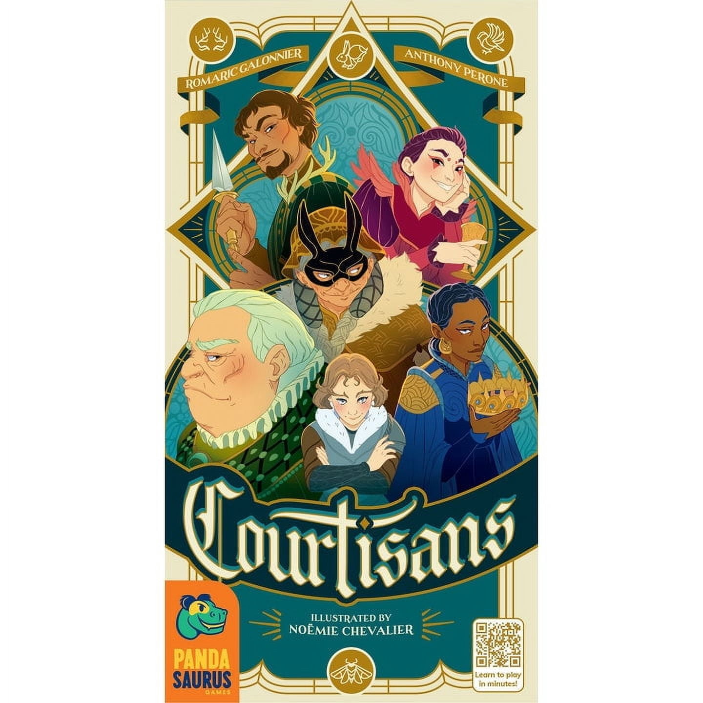 Courtisans Family Card Game for Ages 8 and up, from Asmodee