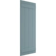thumbnail image 2 of Ekena Millwork 21 1/2"W x 33"H True Fit PVC Four Board Joined Board-n-Batten Shutters, Peaceful Blue (Per Pair - Hardware Not Included), 2 of 9