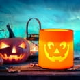 thumbnail image 5 of SDJMa Halloween Pumpkin Lights,Halloween Pumpkin Electronic Candle Decoration, Bright Flickering Electric Flameless Candles for Halloween Decor Home Porch Fall Decorations(B), 5 of 5