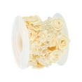 thumbnail image 3 of Uxcell Rose Pearl String Beads Garland, 16.4 Ft Artificial Rose Pearl Wire Garland Beige, 3 of 6