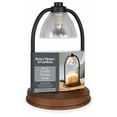 thumbnail image 4 of Better Homes & Gardens Candle Warmer Lamp, Black Ribbed Glass, 4 of 8