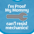 thumbnail image 4 of Inktastic Mechanic Daddy Proof Mommy Cant Resist Boys or Girls Baby Bib, 4 of 4