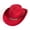 Red, variant on Straw Western Hat - Western Cowboy Hat With Ethnic Style Wool Mid Brim Performance Costume Hat For Outdoor And Casual Wear,Blue,One Size