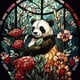 thumbnail image 1 of LP1065 Resina Diamante Serie Animal Panda Diamante 40*40CM, 1 of 9