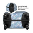 thumbnail image 4 of Fotbe White Bule Glitter Luggage Cover Protector,Suitcase Protector,Scratch and Dirt Resistant,Fits 18-32 Inch Luggage-Small, 4 of 9