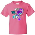 thumbnail image 3 of Inktastic Suicide Prevention I Wear Teal and Purple For My Uncle Youth T-Shirt, 3 of 5