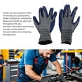 thumbnail image 4 of 12 Pares De Guantes De Trabajo, Guantes De Trabajo De Goma Antideslizantes Que Evitan El Desgaste, Agarre Firme Para Mecánico, 4 of 7
