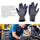 thumbnail image 4 of 12 Pares De Guantes De Trabajo, Guantes De Trabajo De Goma, Hilo De Poliéster, Fácil De Lavar, Agarre Firme, Evita El Desgaste, Antideslizante Para Mecánico, 4 of 7
