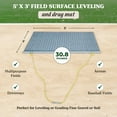 thumbnail image 3 of Yard Tuff ATV/UTV 5' x 3' Zinc Plated Field Surface Leveling Drag Mat (2 Pack), 3 of 10