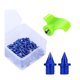 thumbnail image 3 of 50x Clavos para zapatas de pista Clavos de pista fáciles de instalar Clavos de repuesto resistentes con llave para correr distancias cortas al aire Azul, 3 of 8