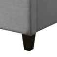thumbnail image 2 of CorLiving  Fabric Bed Frame with Arched Headboard and Nailhead Trim Accents, 2 of 8