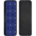 thumbnail image 2 of GzLeyigou 2PCS Navy Blue Geometry Refrigerator Door Handle Covers, Microwave Fridge Dishwasher Oven Handle Cover, Keep Kitchen Appliance Clean from Fingerprints Liquid Oil Stain Anti-Skid Decor, 2 of 7
