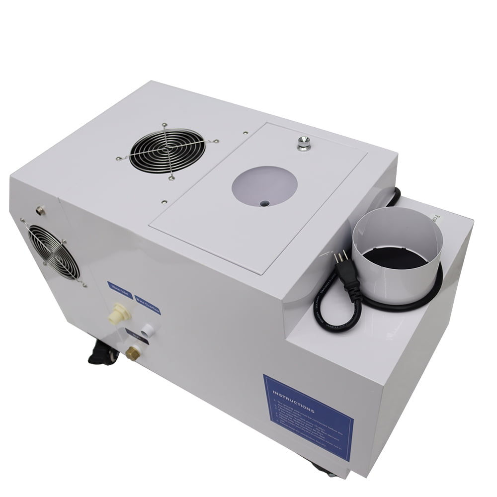 Commercial Ultrasonic Humidifier Industrial Mist Maker Cooler Sprayer Portable Fog Maker 6KG/H Greenhouse Facility with Water Barrel Hole