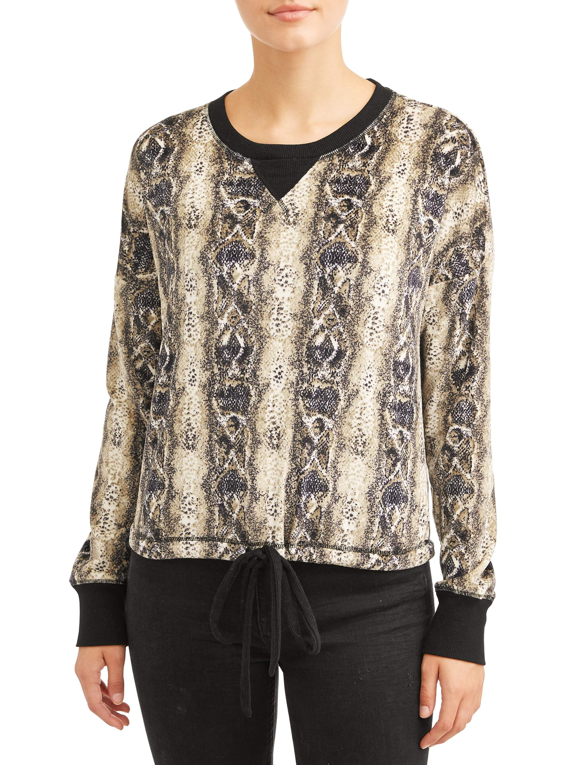 Printed Fleece Pullover