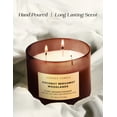 thumbnail image 4 of Coconut Bergamot Woodlands 3-Wick Soy Candle – Luxurious Candle, 15.8 oz Relaxing Clean-Burning Scent, 4 of 9
