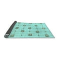 thumbnail image 2 of Ahgly Company Indoor Rectangle Solid Light Blue Modern Area Rugs, 4' x 6', 2 of 4