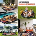 thumbnail image 3 of Happy New Year Outdoor Rug 5x8 Ft, Non Slip Washable Area Rug, Cartoon Girl Oriental Dance Lions Fireworks Patio Rugs Carpet Runner, Large Floor Mat for Indoor/Outdoor Deck Porch Camping, 3 of 8