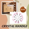 thumbnail image 4 of Advancent 10 pomos de cristal para cajón y puerta de armario con corte de diamantes, actualización moderna y elegante para muebles únicos Decoración del hogar Rosa, 4 of 6