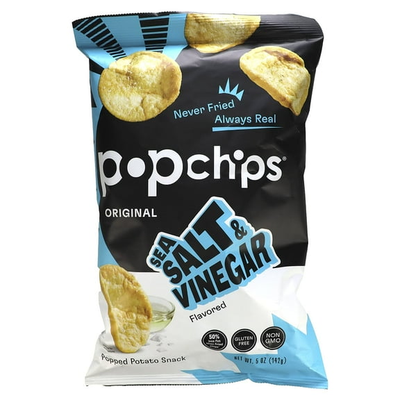 Popchips, Original, Sea Salt & Vinegar, 5 oz Pack of 2
