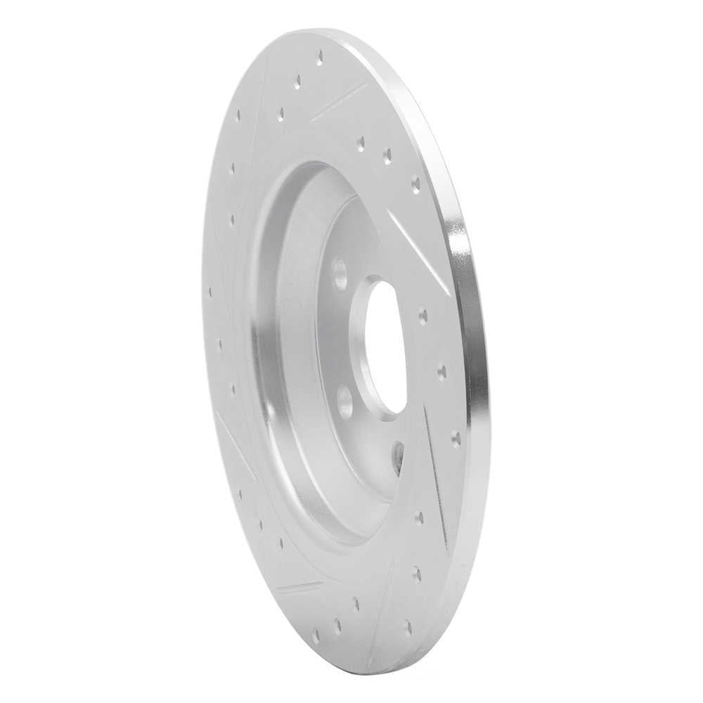 Dynamic Friction Company 631-27035R DFC Brake Rotor - Drilled And Slotted - Silver