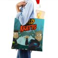 thumbnail image 4 of Wild Kratts Bolso de tela con estampado de lienzo para mujer, bolsa de compras reutilizable y estética, con cremallera interior, regalo para mujer,40*45cm., 4 of 6