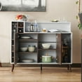 thumbnail image 4 of Furniture of America Reid Buffet Moderne en Bois à Multiples Rangements, Blanc, 4 of 9