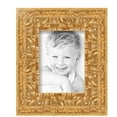 thumbnail image 2 of ArtToFrames 6" x 8" Antique Floral Gold Picture Frame, 6x8 inch Multi Wood Poster Frame (WOM-5169), 2 Pack, 2 of 6