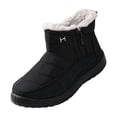 thumbnail image 2 of Willtoo Winter Snow Zip Up Boots for Women Faux Fur Lined Warm Ankle Booties Outdoor Anti-slip Waterproof Comfortable Short Boot, 2 of 5