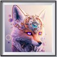 thumbnail image 1 of Cuadros Decorativos 5D bricolaje ronda completa taladro diamante pintura Fox Kit arte decoración del hogar (A7075) Wdftyju embutido en tela, 1 of 9