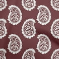 thumbnail image 1 of oneOone Cotton Jersey Brown Fabric Asian Paisley Block Dress Material Fabric Print Fabric By The Yard 58 Inch Wide, 1 of 4