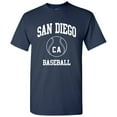 thumbnail image 2 of San Diego Classic Baseball Arch Basic Cotton T-Shirt - 2X-Large - Navy, 2 of 6