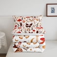 thumbnail image 5 of Homewish Dreamy Boho Mushrooms Twin Comforter Sets,Butterfly Floral Bedding Set,White Red,Reversible,2-Piece,1 Comforter and 1 Pillowcase, 5 of 7