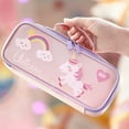 thumbnail image 4 of Bonito estuche para lápices, portátil, multifunción, con compartimentos para niñas, niños y adolescentes Zhivalor 221384-1, 4 of 8