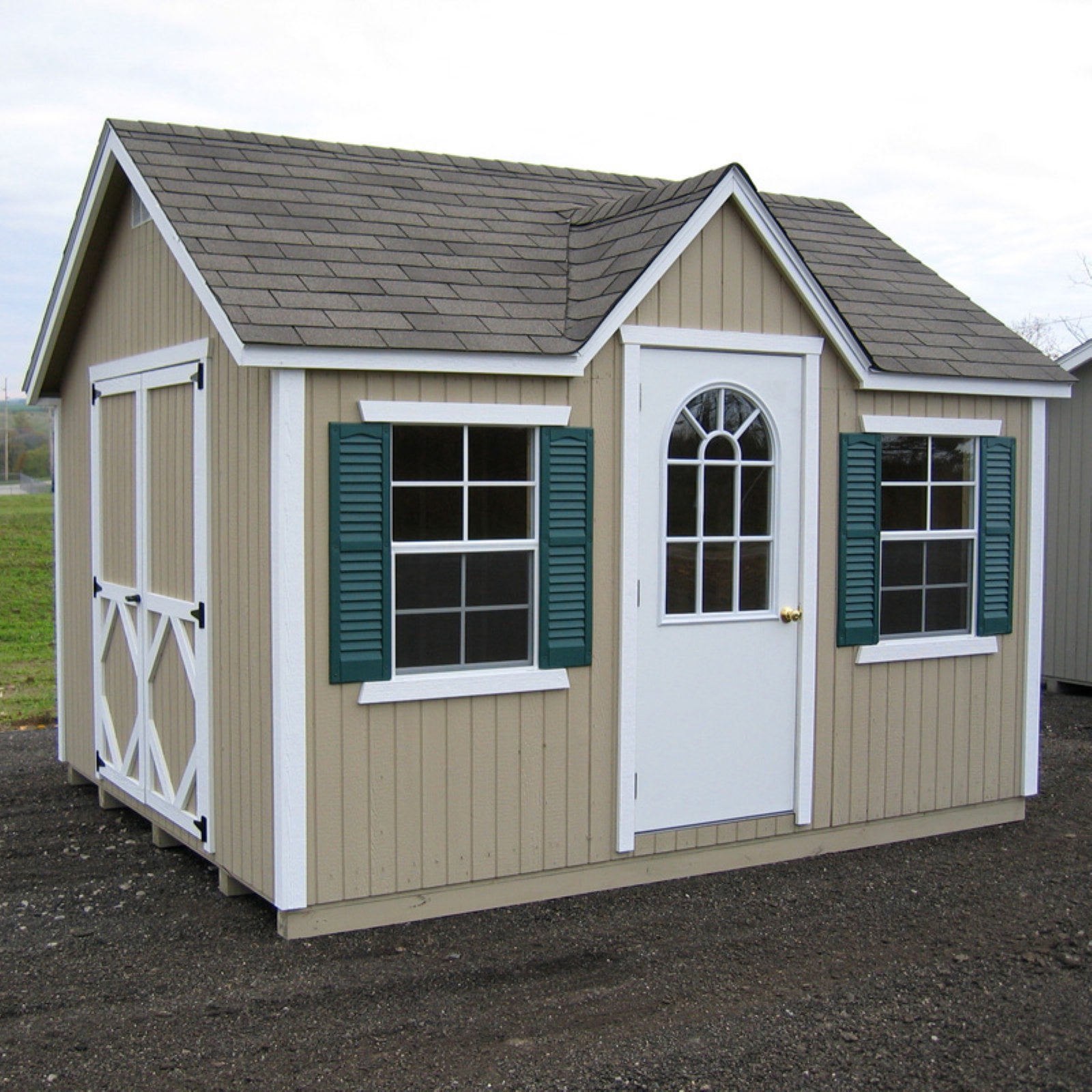 Little Cottage 12 x 10 ft. Classic Wood Cottage Panelized Storage Shed 