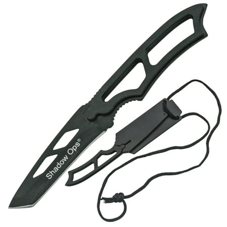 Full Tang Blade - Shadow Ops Full Tang Tactical Neck Knife with Tanto Blade and Sheath