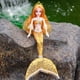 thumbnail image 1 of Nuevo 42cm BJD Princess Doll 3D Eyes Mermaid Doll Set Articulado Extraíble Moda 1/3 Dressable Girl Toy El mejor regalo de cumpleaños (Oro) oso de fresa Electrónica, 1 of 4